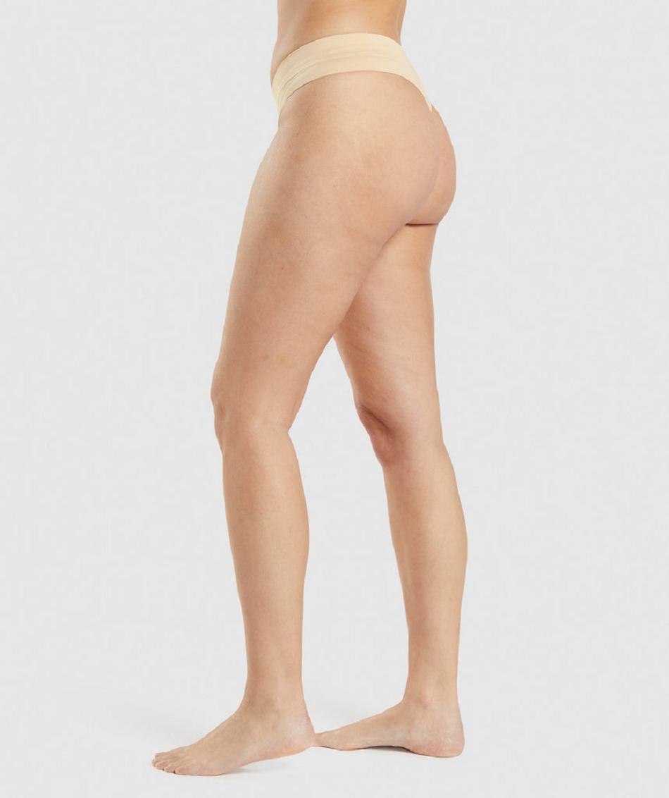 Tanga Gymshark Seamless Mujer Marrones Claro | CO 2971TCE